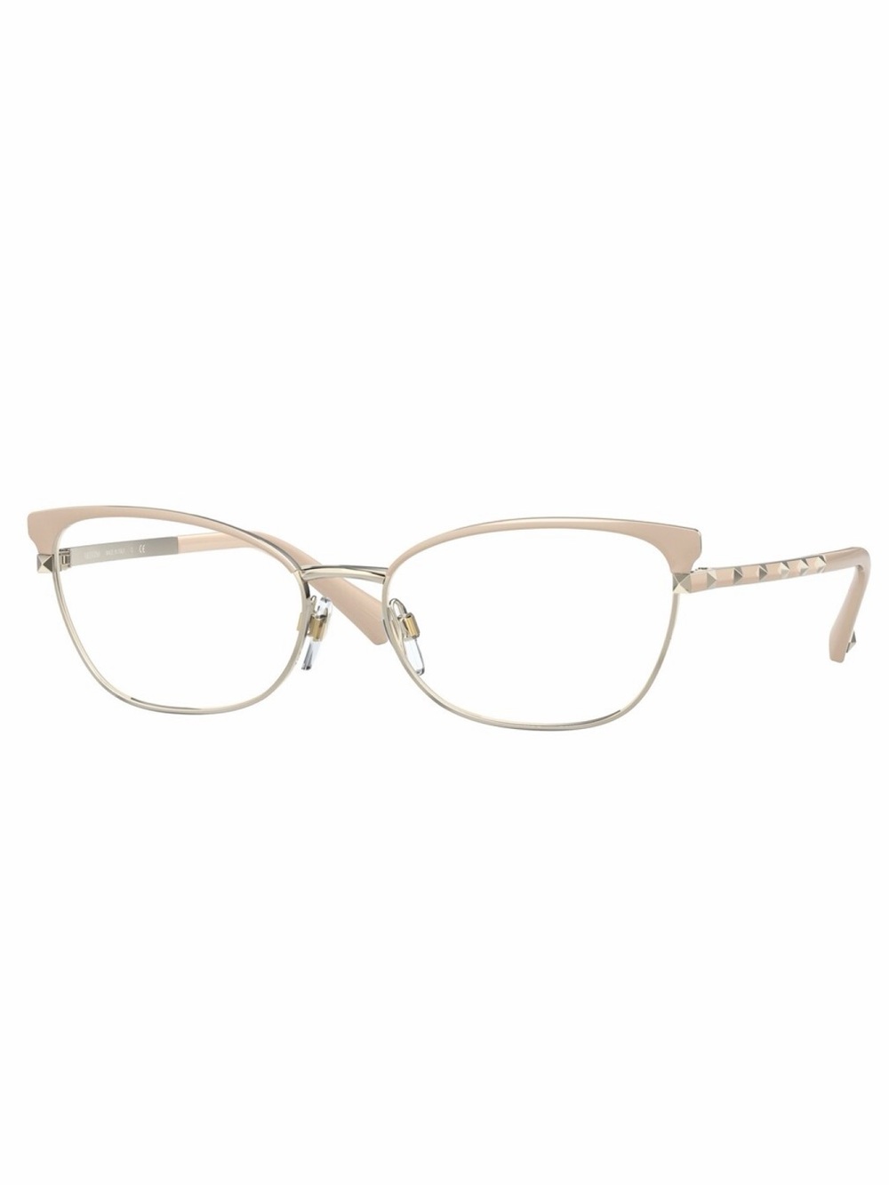 🆕 Valentino VA 1022 3053 Beige Gold Eyeglasses Woman 100% AUTHENTIC